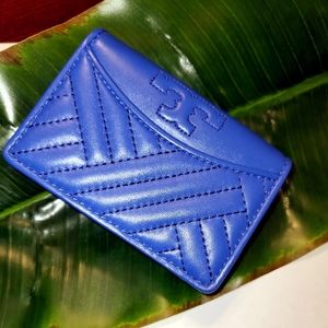 Tory burch card holder Blue